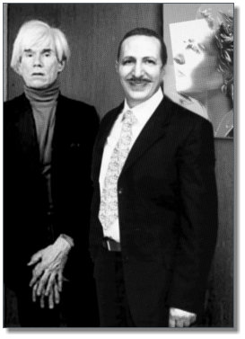 all’inaugurazione della mostra Andy Warhol – II Cenacolo al Palazzo delle Stelline, Milano 22 gennaio 1987 